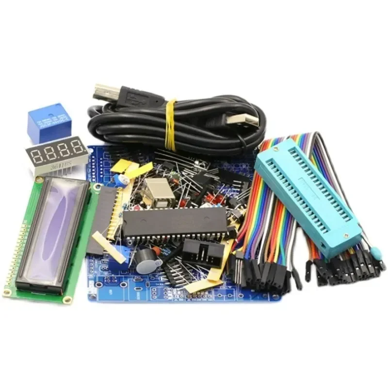 DIY Learning Board Kit Kit Accessories 51/AVR Microcontroller Development Board Learning Board STC89C52