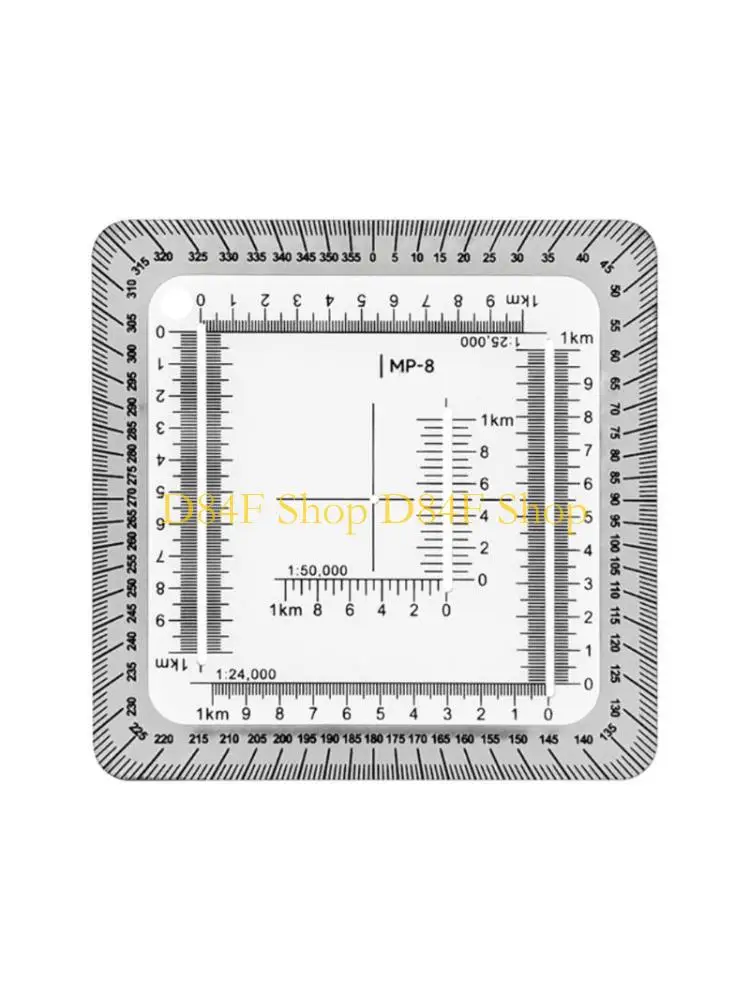 D84F MP8 TacticalLearning and Training Ruler Proportional Coordinate Scale Geographic Coordinate Ruler Convenient
