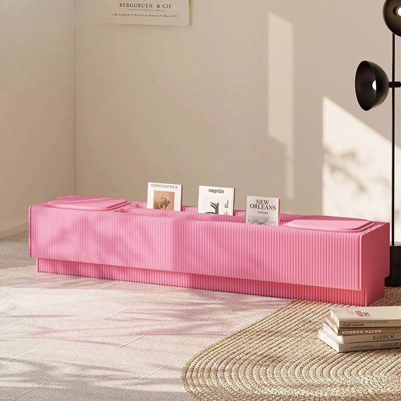 

Folding paper bench with seat bookcase bench retractable bedside stool can be stacked creative multi-functiona