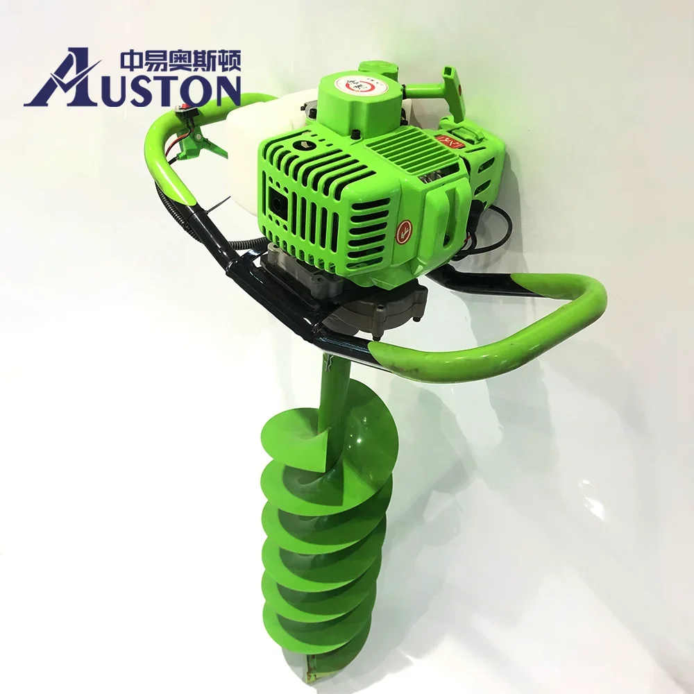 Professional 2-stroke 52cc 62cc Gasoline Earth Auger Ground Drill for sale