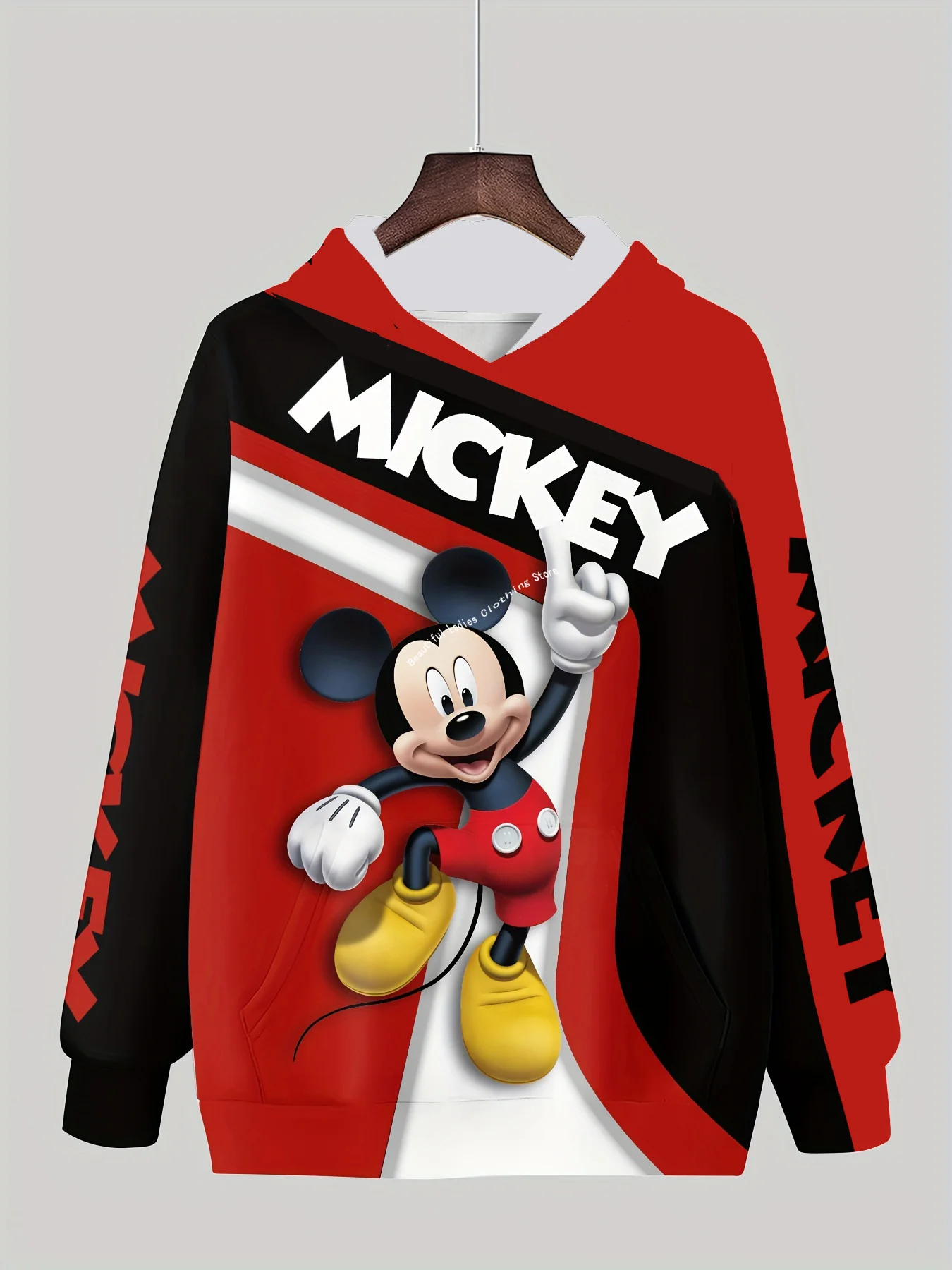 Mickey Mouse automne/hiver femmes mode col rond sweats à capuche confortable Style décontracté confortable Y2K sweat à capuche pour femme