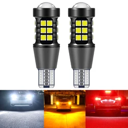2PCS T15 Signal Lamp W16W LED 921 912 Bulb 12V Super Bright 3030 27SMD Tail Lamp Led Canbus Auto Backup Reserve Lights White 12V