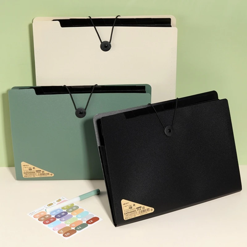 5/8/13 Compartments Advanced Folder Organ Bag Office Storage Materials File Bag Test Paper Organization Magic Tool
