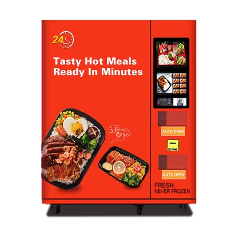 Customized Hot Food Lunch Box & Packed Ready-To-Eat Snack Vending Machine Hot Sale CE Certified Supplier