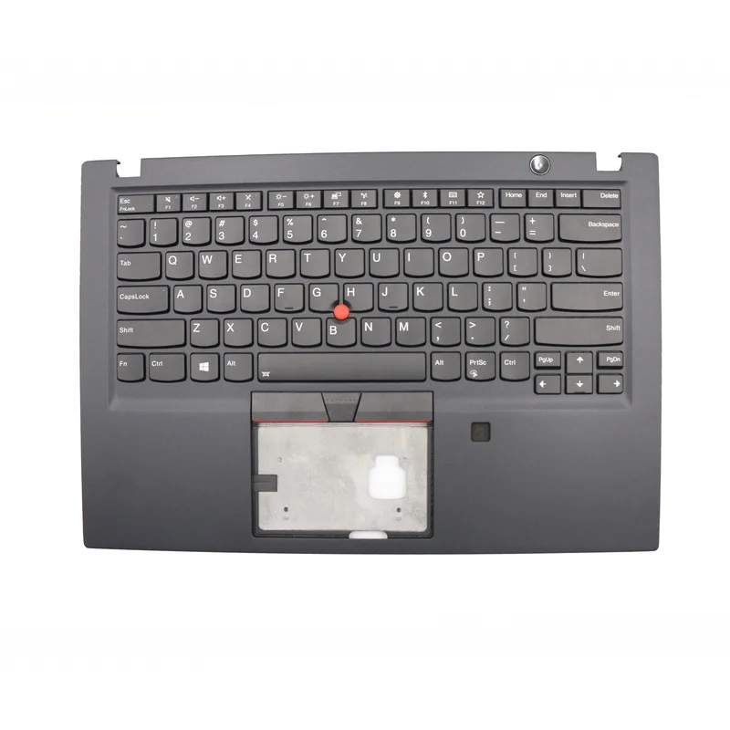 A+02hm280 New For Lenovo ThinkPad T490S Palmrest US Keyboard Bezel Cover W/FP