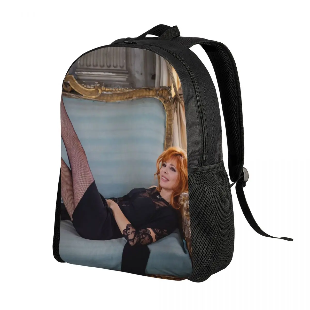 Mylene Farmer Laptop Backpack Men Women Casual Bookbag for School College Students French Singer Bags