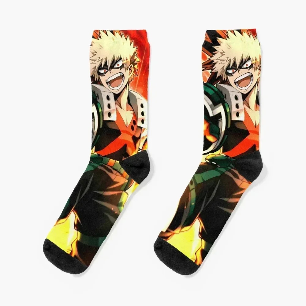 

KATSUKI BAKUGO Socks set new in's Crossfit cool Mens Socks Women's Children's basketball winter kawaii Socks Men Women's
