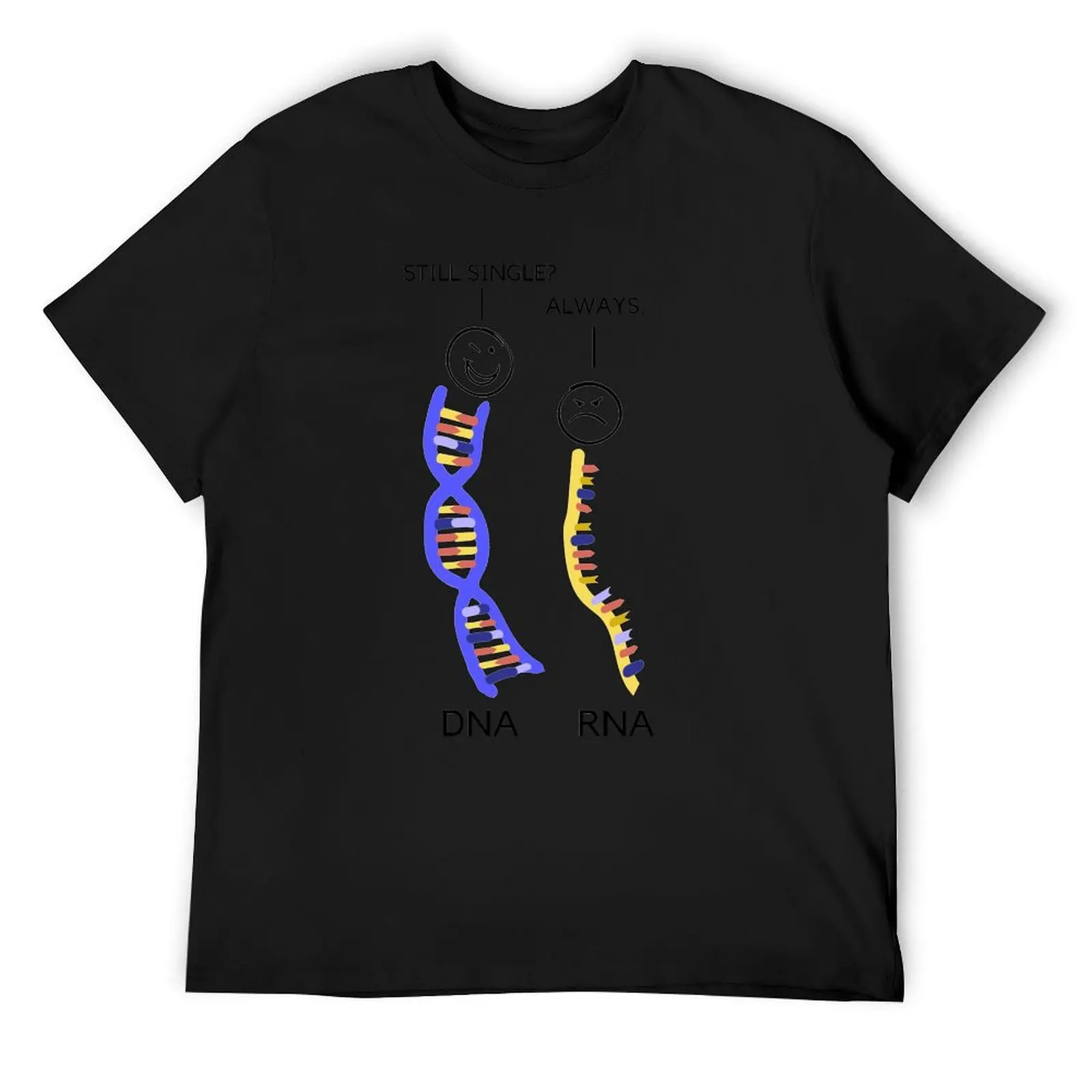 

Genetics DNA And RNA Joke T-Shirt plus size tops quick drying t shirt men 100℅ cotton