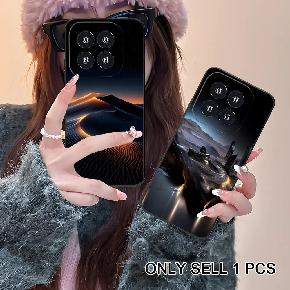 

Pretty Night Nature Phone Case for Xiaomi 17 15 14 13 12 11 T Ultra Lite Pro S X 5G Soft TPU Shockproof Cover