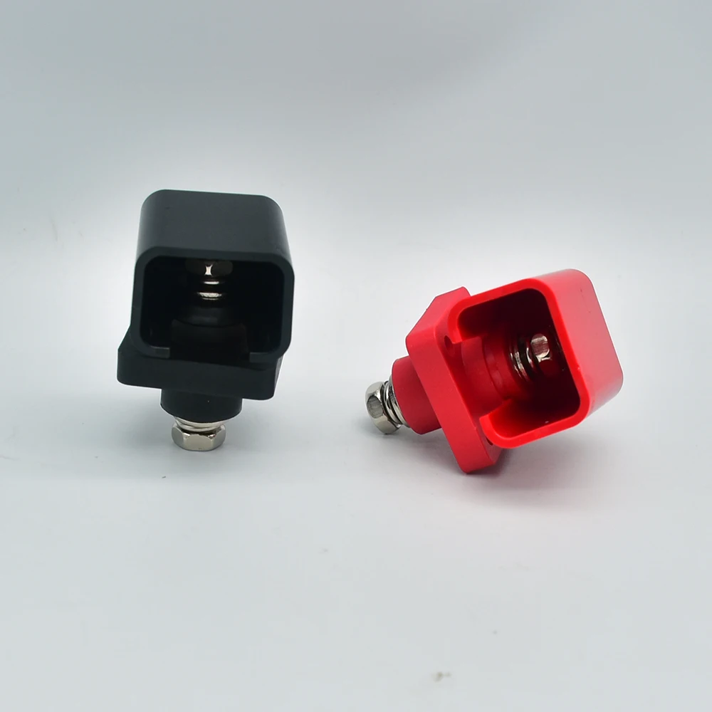 copper high-current square through-wall internal-thread lithium battery terminal for PV energy storage (new energy)