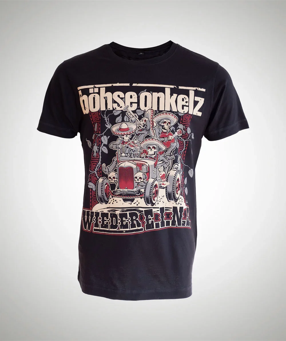 Bozhse Onkelz Mexico High Street الأكثر مبيعًا ملابس نسائية كاجوال قطنية كلاسيكية كبيرة الحجم وأكمام قصيرة Y2k Street Top #1