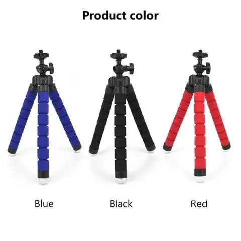 

Sponge Octopus Flexible Tripod Mobile Phone Holder for iPhone Samsung Xiaomi Huawei Smartphone Gopro 9 8 7 Camera Tripod