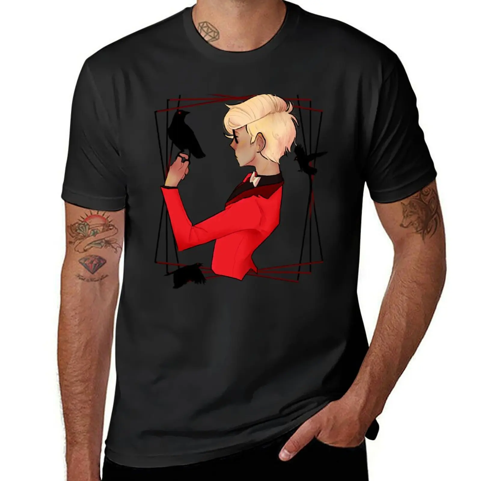 Red Suit Dave Strider T-Shirt graphics oversizeds Blouse men clothings