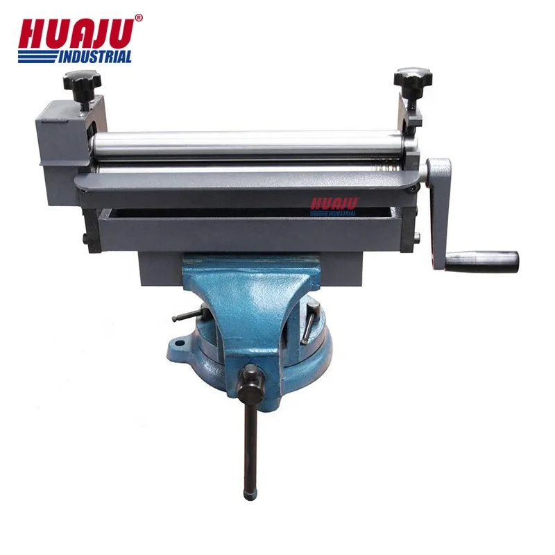 Huaju Industrial SJ300 Vise Mounted Mini Hand Slip Roller Sheet Metal Manual Slip Rolling Machine