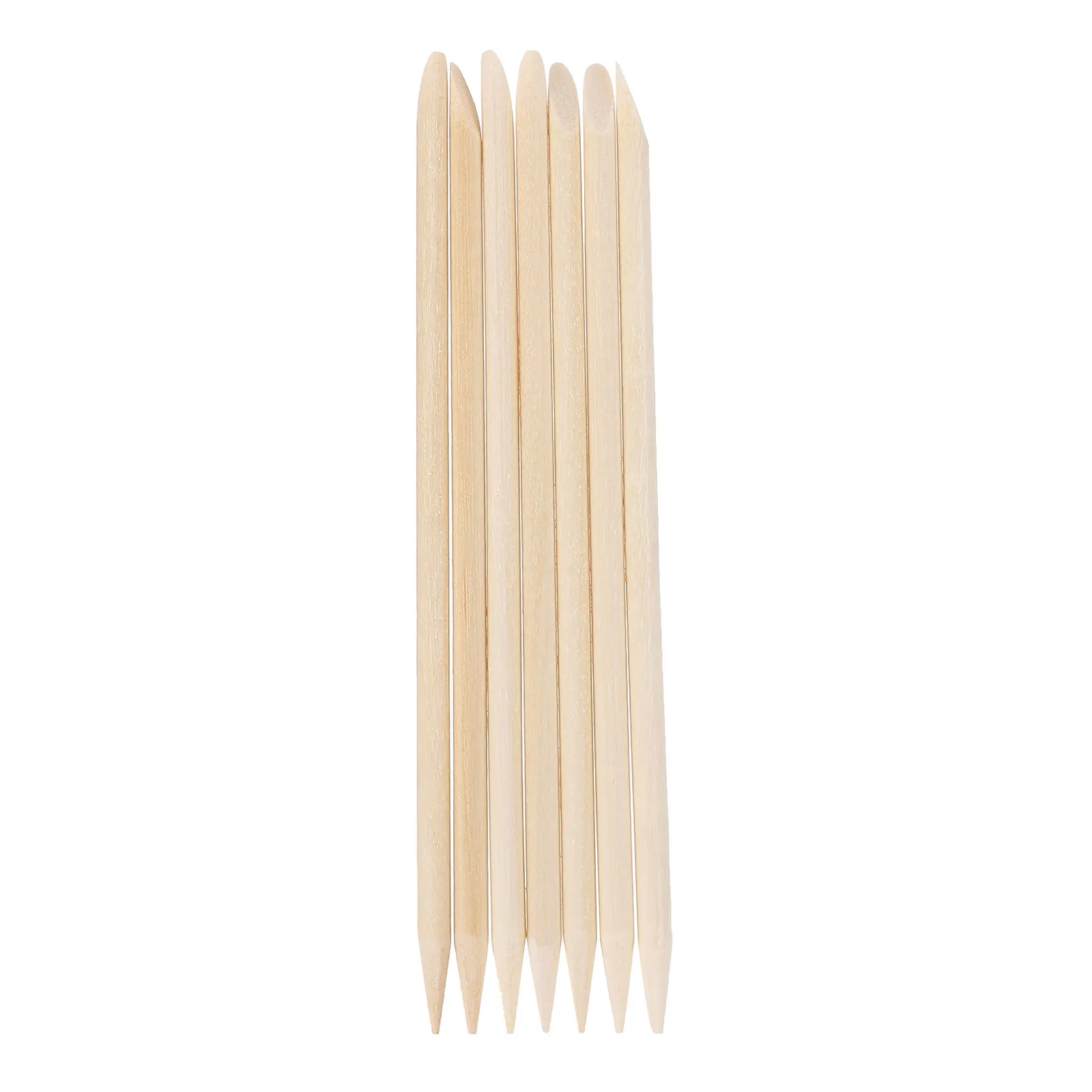 Hot deal: 200pcs Orange Wood Cuticle Sticks Dual Tip Manicure Tool For Nail Art Gel Polish Removal Push Back Dead Skin Wooden Nail Care