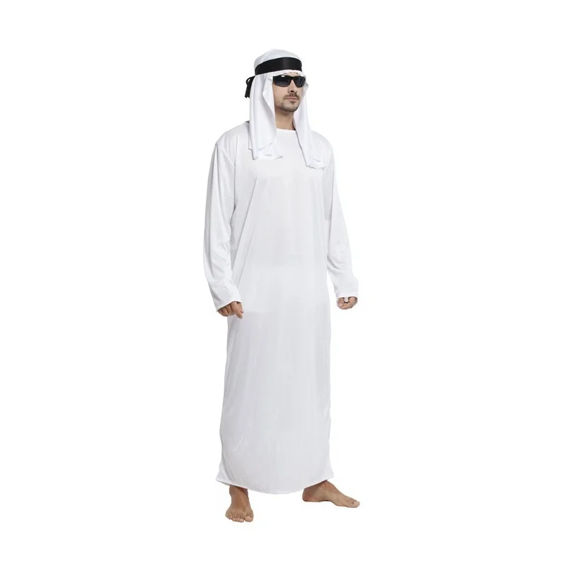 Costume de spectacle d'halloween du chef arabe, vêtements de dubaï pour hommes et adultes, tenue de scène ethnique, fabricant chinois