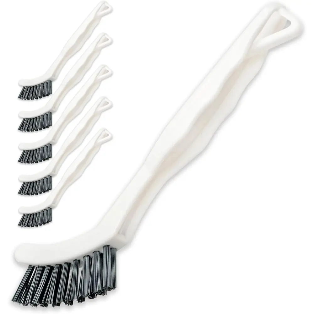 

6-Pack Grout Cleaner Brush Set - Stiff Bristle Scrub and Detail Brushes for Cleaning Bathtub, Shower, Kitchen, Tiles, Sink, Wind