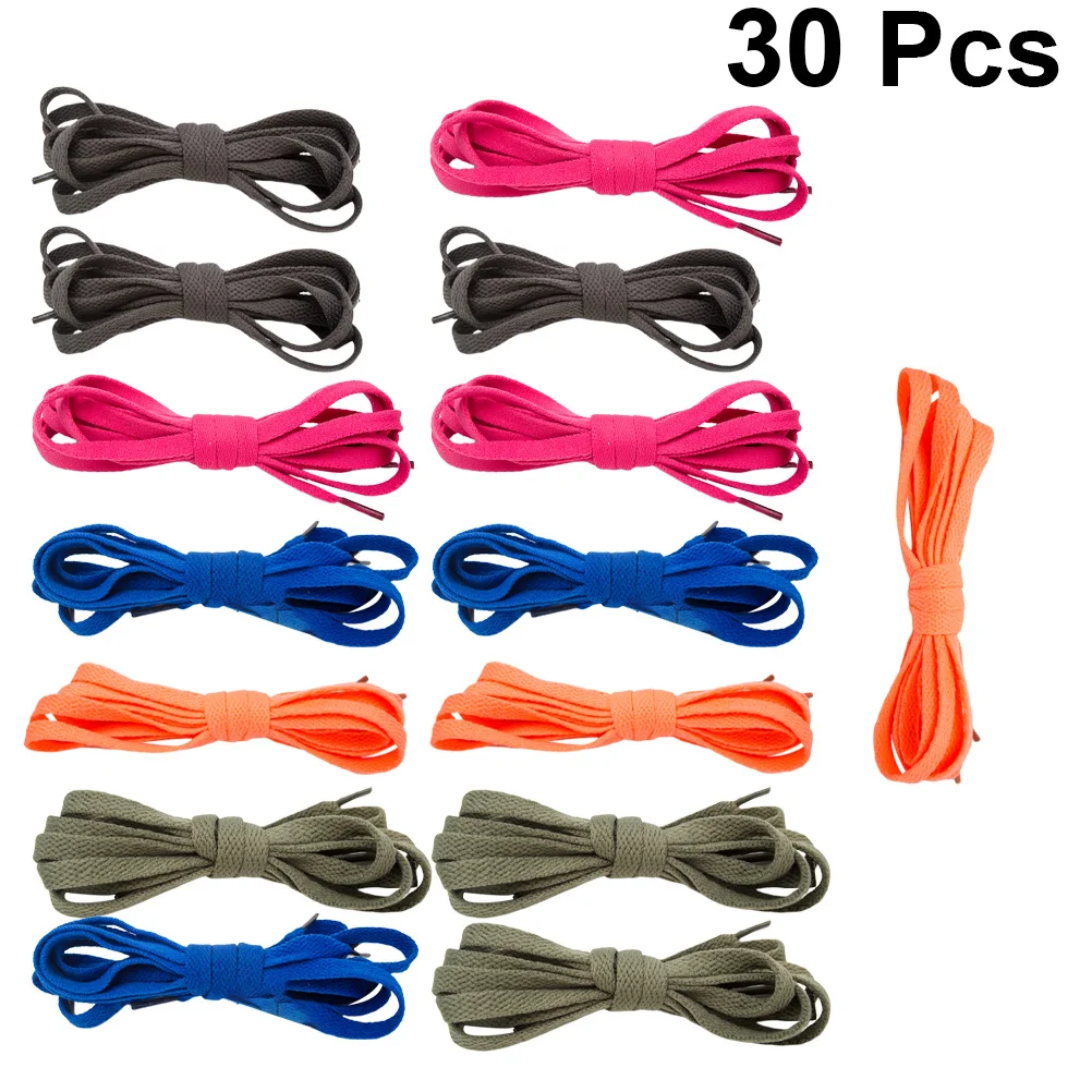 

15 Pairs 120cm Colorful Shoe Laces Casual Sneaker Shoelaces Strings Flat Shoe Lace for Mountaineering Running Shoes Board and Ca