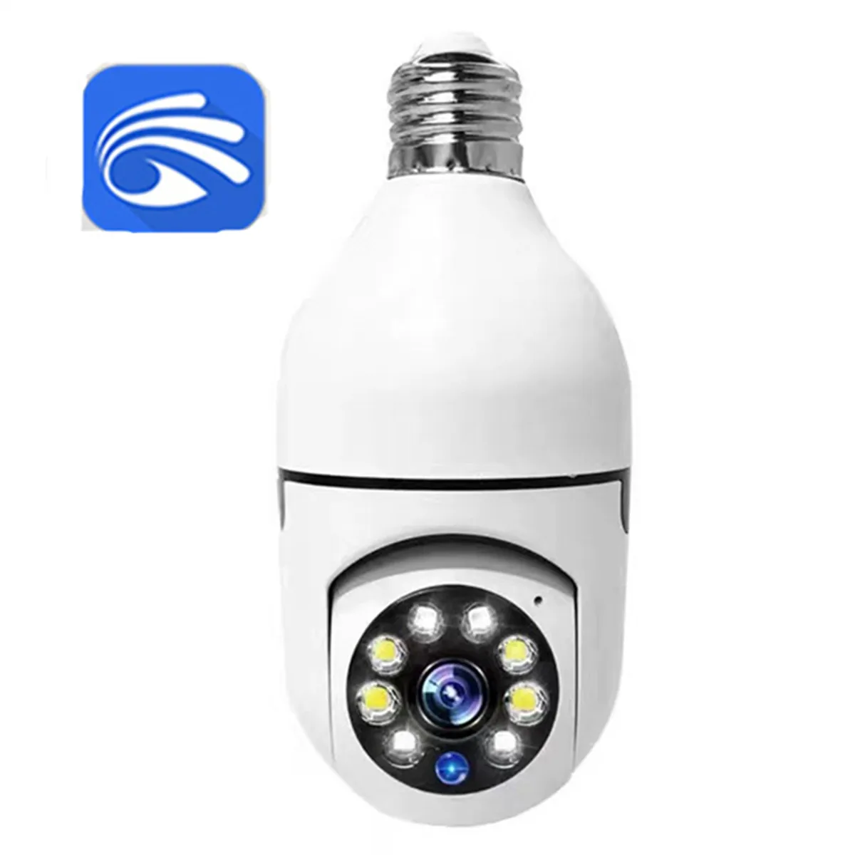 Yoosee 2MP 1080P E27 Lamp Head Socket Full Color AI Humanoid  IP Camera 360Degree PTZ Auto Tracking Intercom Baby Monitor