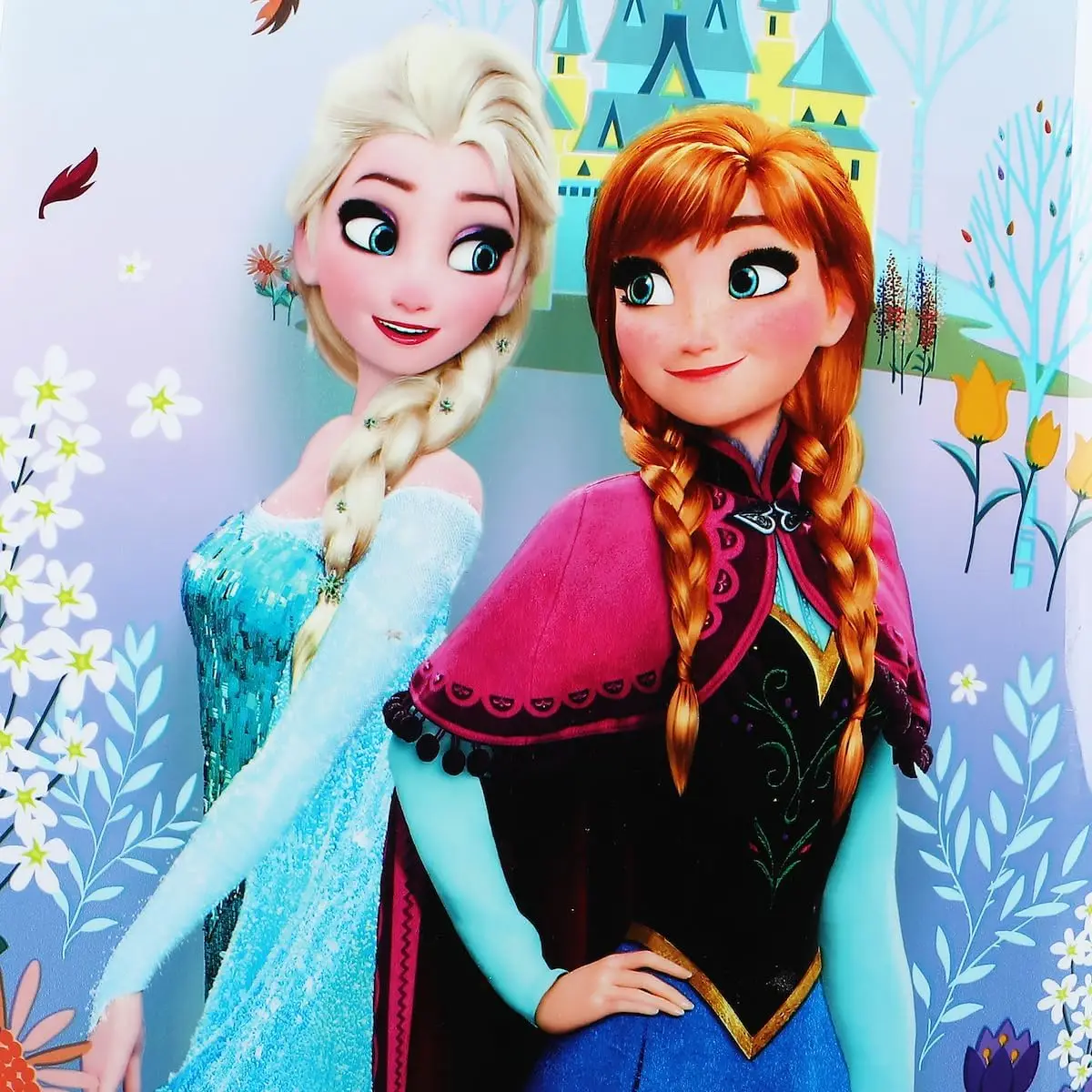 Frozen Elsa e Anna Ar Castle Bagagem rolando, 2"