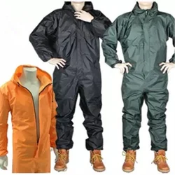 Impermeabile da moto monopezzo, abbigliamento antipolvere, abiti da lavoro, tuta antipioggia a fissione, adulto, alla moda, 1 pz