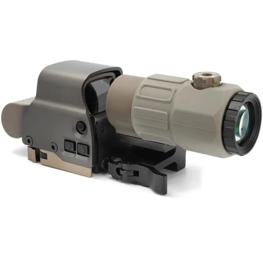 

558 Red Green Dot Sight с комбинированной лупой G33 G43 G45 3X 5X для тактических винтов и дробовиков, оптическое голографическое отражение