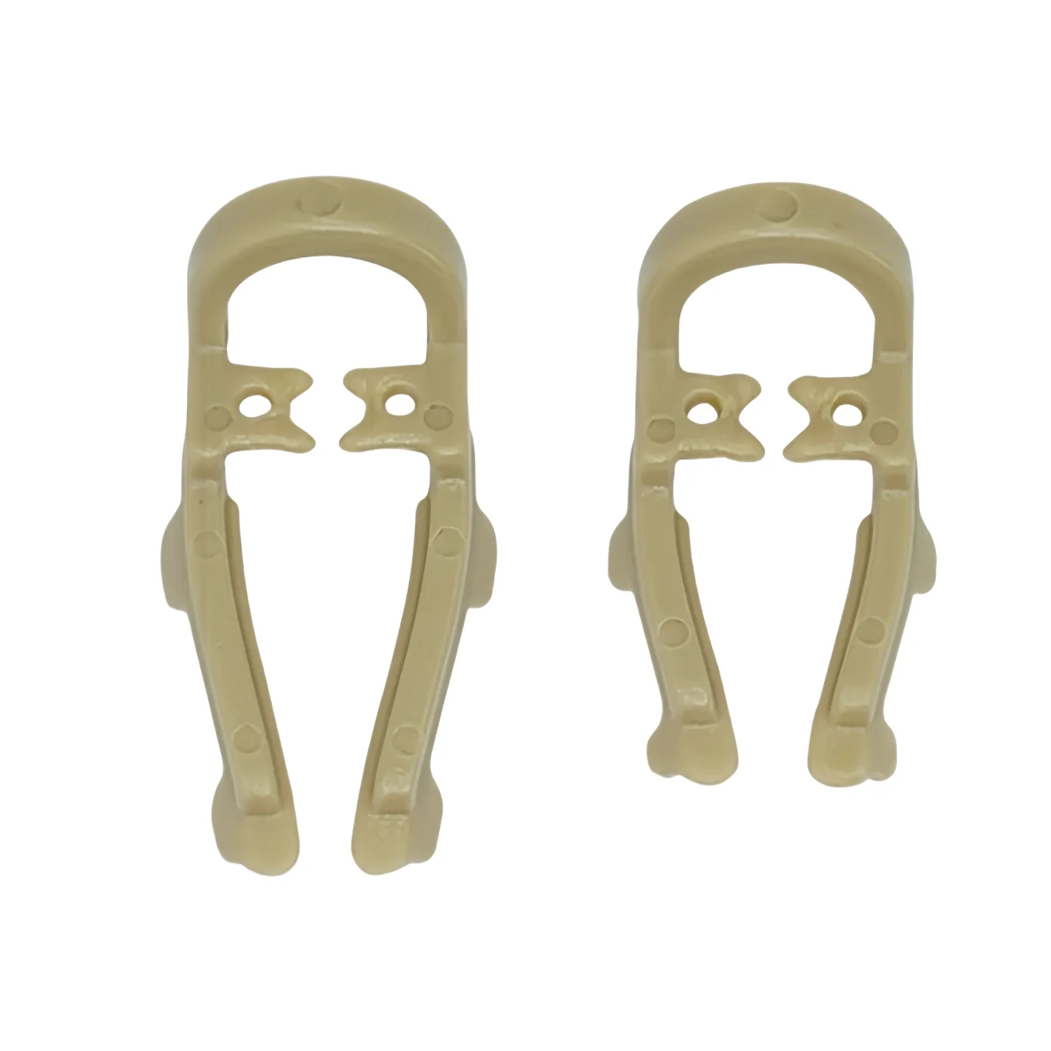 2Pcs Dental Dam Rubber Clamp Distal Extension Premolar Dam Clips Barrier Long Short Sizes Resin Material Autoclavable Dentistry