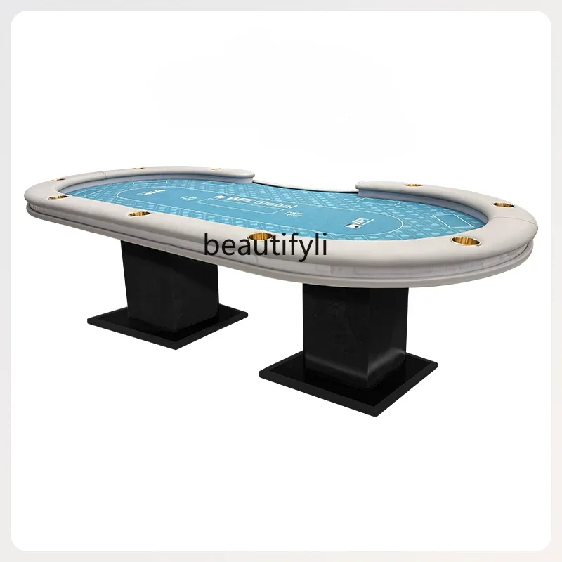 Texas Poker Table Suit High-End Card Table Club  with Poker Table Cover Supporting