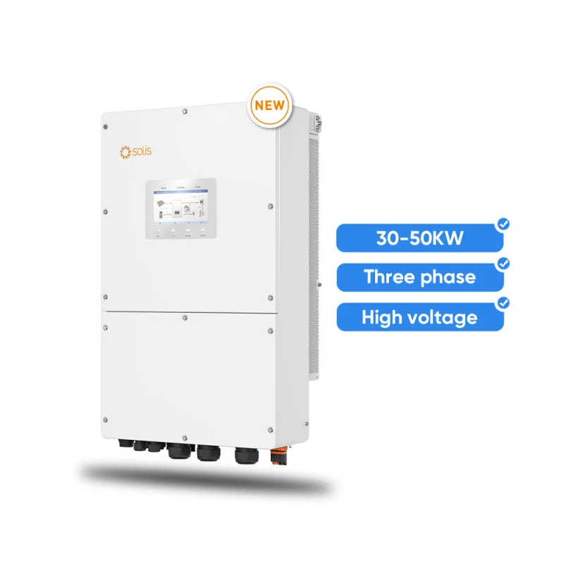 عاكس ذكي 30-50 كيلو وات كفاءة 98.5% IP66 للمصنعات الصناعية التجارية ومشروع الطاقة الشمسية