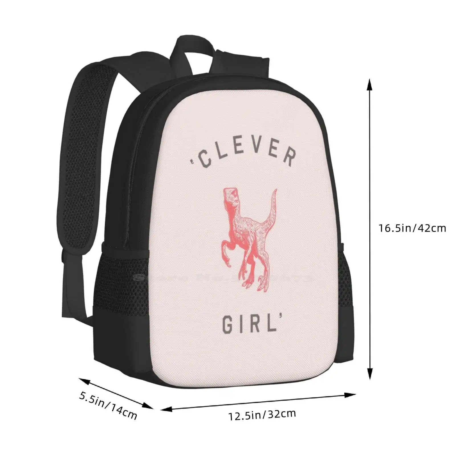 Mochila Clever Girl para estudiante, bolsa de viaje para ordenador portátil, Florent Bodart, Florentbodart, diseño gráfico, dinosaurios, reptiles geniales