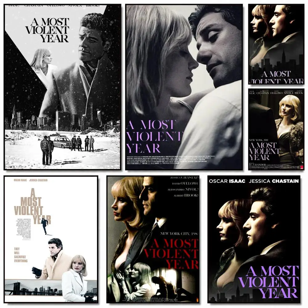 classic movie A-A Most Violent Year-R Painting Calligraphy Artwork for Home Bedroom Office Wall Decoration Gift