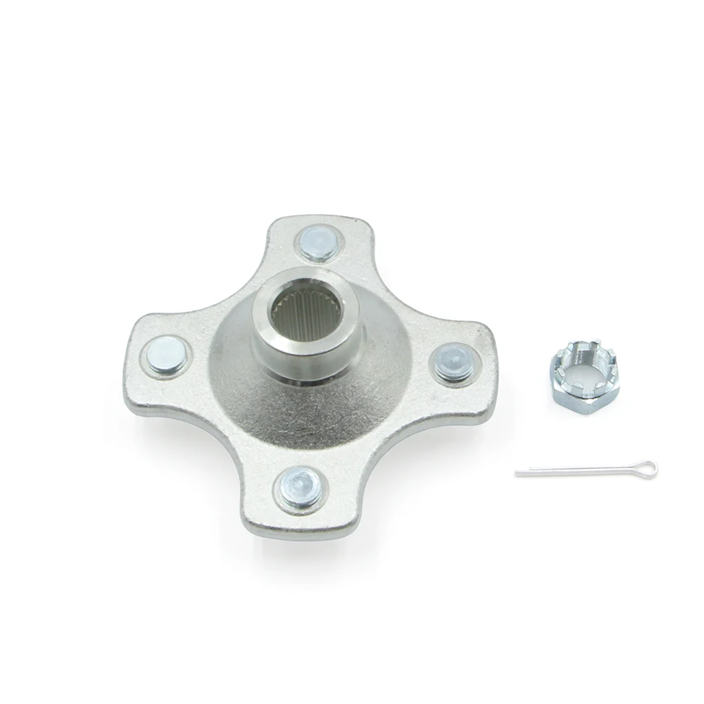 Rear Axle 24T M10*4 Studs Wheel Hub For TRX420 FE TRX420FM Rancher 420 4X4 2007-2013 Replacement Parts