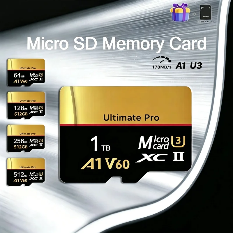 New Original Micro SD Card UHS-I I A1 V60 Memory Card for Nintendo Switch Flash Memory Cards 128GB For Insta360 DJI Drone