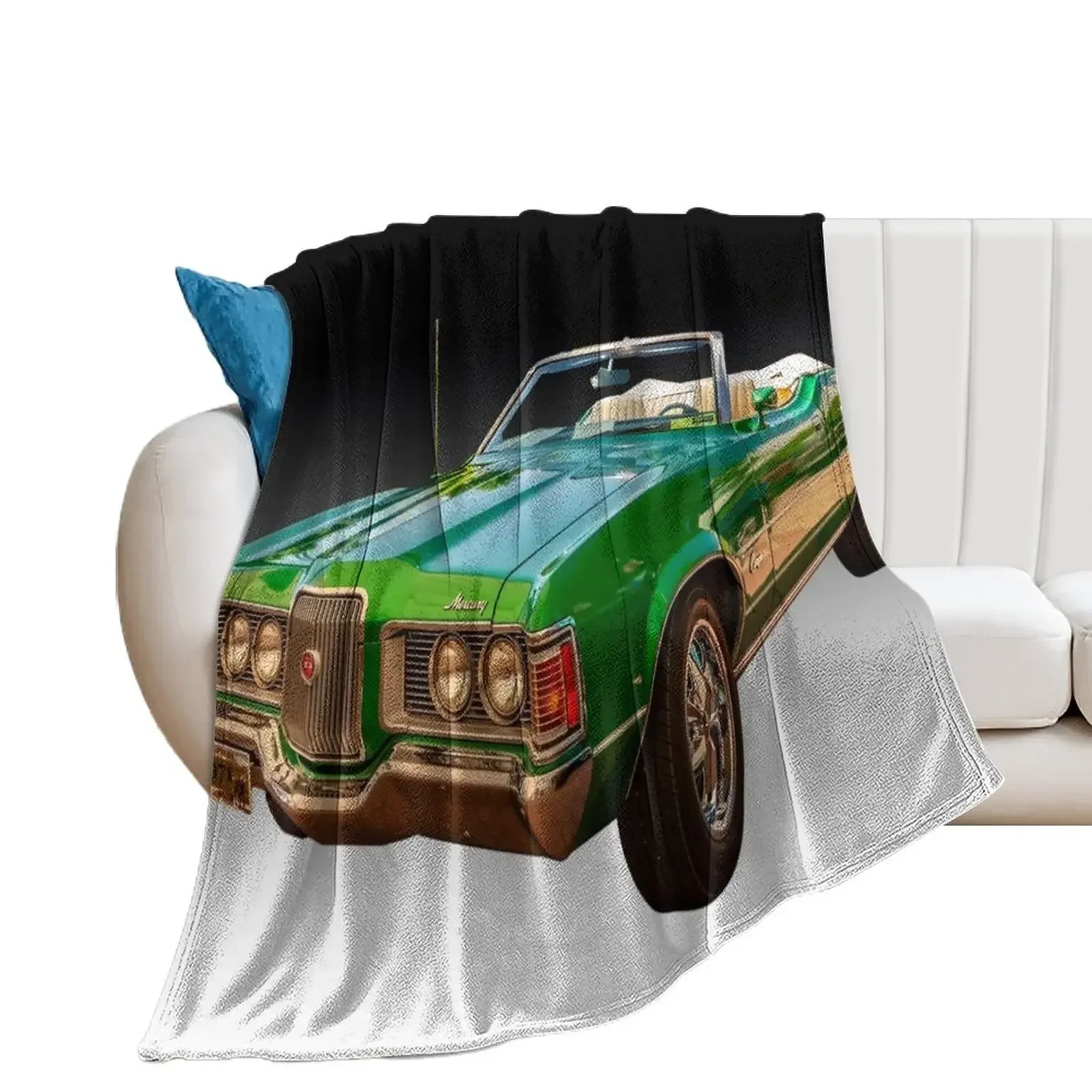 1971 Mercury Cougar Convertible Throw Blanket warm winter Softest cosplay anime Blankets