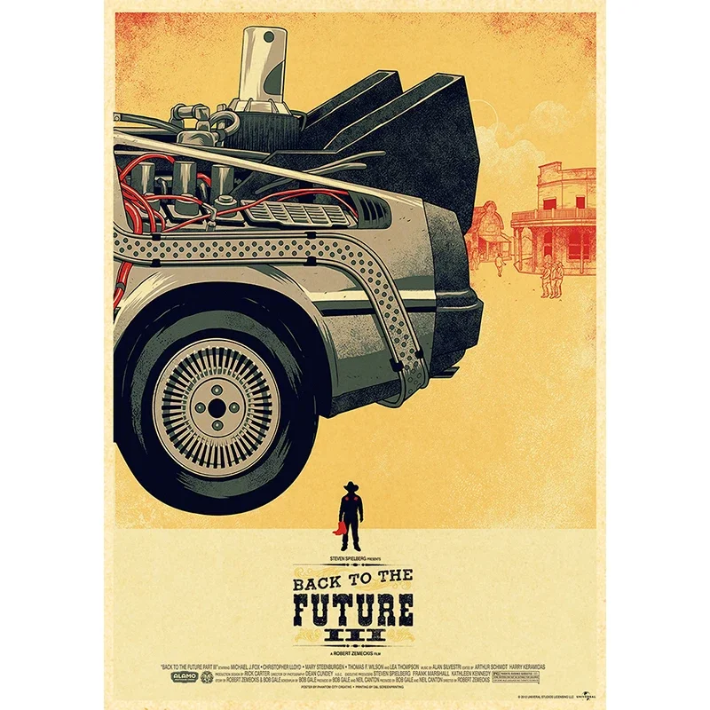 Classic Movie Vintage Posters Back To The Future Retro Kraft Paper Sticker DIY Room Bar Cafe Decor Gift Print Art Wall Paintings