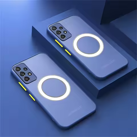 Magnetic Matte Case For Samsung Galaxy A53 A13 S20 S21 FE A33 A52 A51 A12 A52S A22 A71 5G Luxury Shock Proof Back Cover Capa