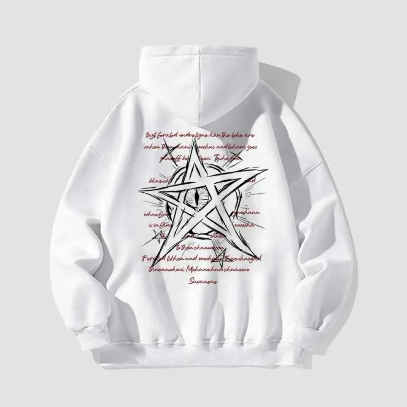 فاسق الجرافيك زائد بلوزات كبيرة الحجم للرجال الترفيه فضفاض Harajuku مصمم الأزياء ترحيب صفقة رجل هوديس صفقات الملابس