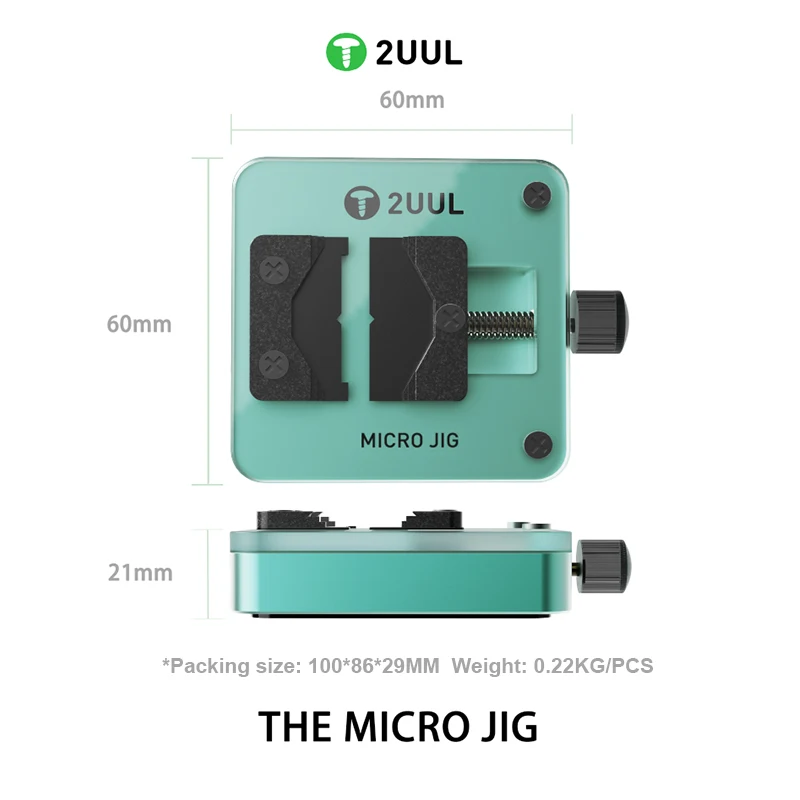 2UUL THE MICRO JIG Thermal Insulation PCB Holder for Mobile Phone Repair Portable Motherboard IC Chip Clamping Tool