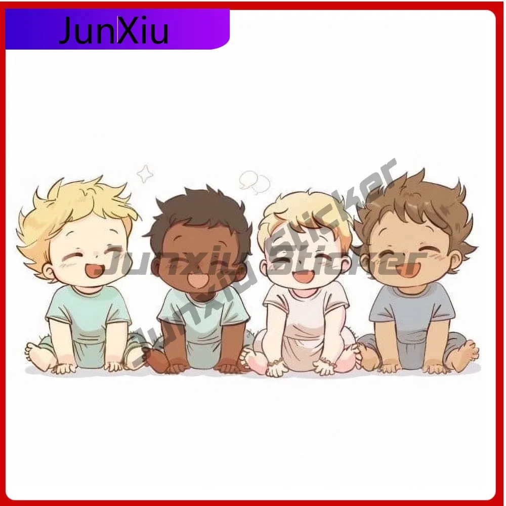 

Kids Sitting Family for Cute Car Laptop Window Bumper Waterproof Vinyl Decal Decoration Aesthetic Unique Retro Aesthetic