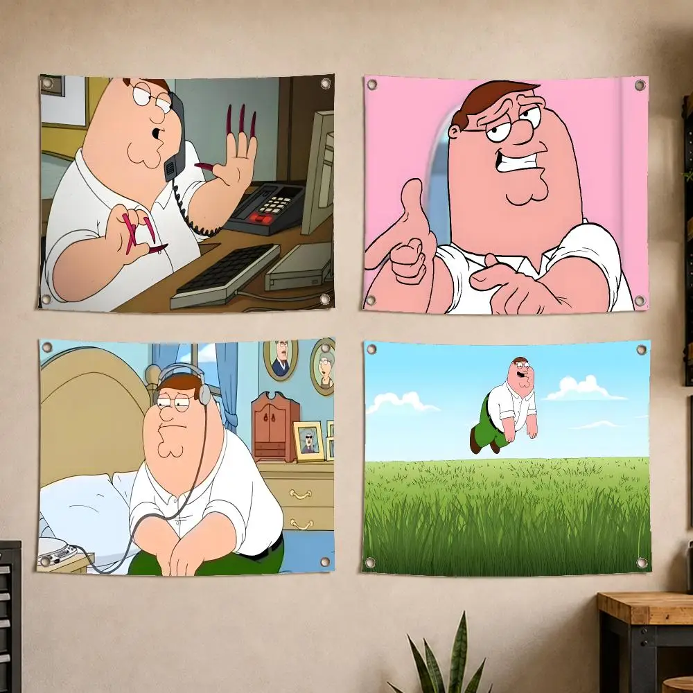 Cartoon P-Peter Griffin Flags Decoration Art Picnic Party Home Hanging Camping Outdoor Party Banner