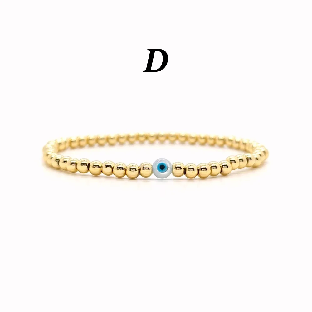 Böses-Auge-Armband für Frauen, Hamsa-Hand-Schutzschmuck, Großhandelslieferung, 18K vergoldet, verstellbares Stretch-Armband, spirituelles Geschenk – Detail 5