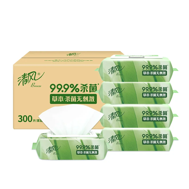 

Qingfeng Royal Herbal Влажные салфетки 60-компонентные травяные салфетки для стерилизации, большая упаковка, семейные доступные чистящие и гигиенические влажные салфетки