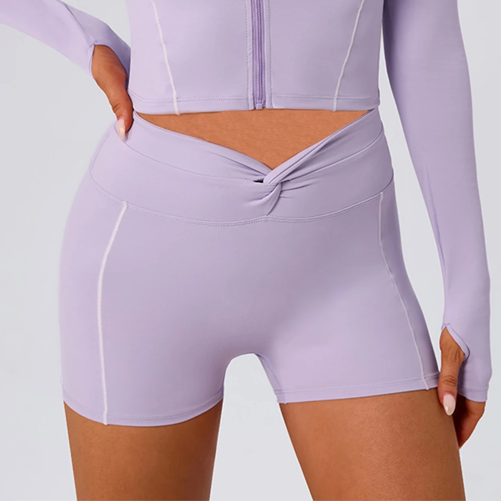 Women Slim Fit Workout Shorts High Waist Yoga Shorts Buttock Lift Gym Leggings Female Cycling Yoga Shorts Running Sports Shorts