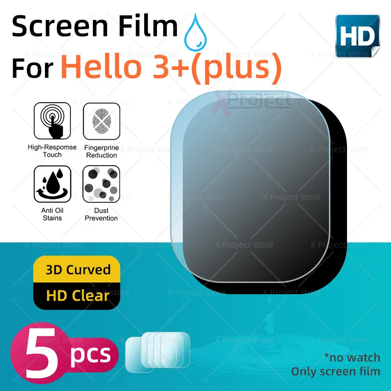 Hello Watch 3 Plus Smart Watch Screen Protector JS Hello 3 Plus Case Smartwatch Flexible Glass Protective Film Screen Film Cover