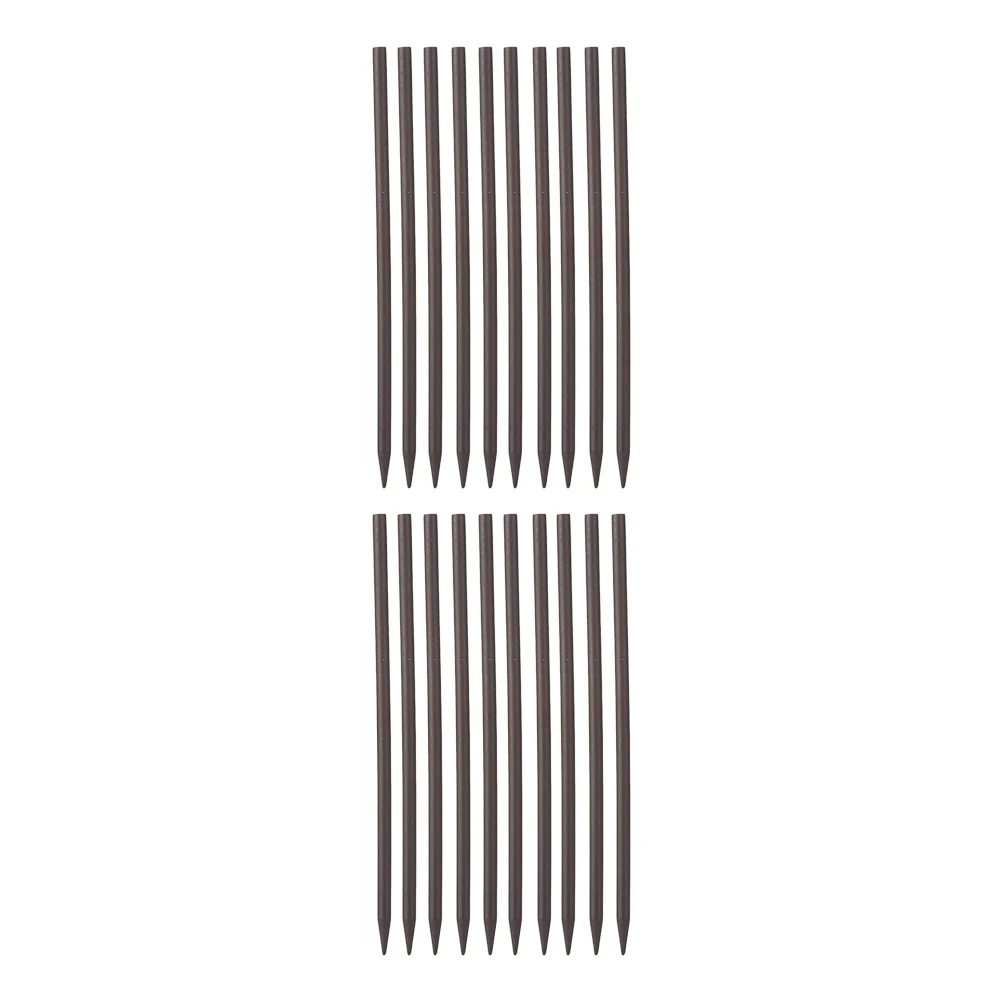 

20pcs Wooden Hairpin No Hole Stick Chic DIY Material Solid Black Vintage Bridal Accessories Women Eco Friendly Durable