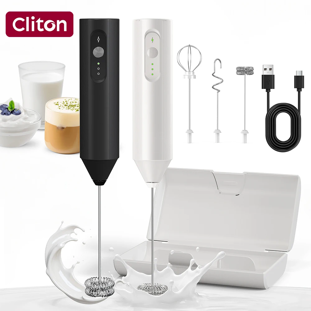Weißer Multifunktions-USB-Elek – Electric Milk Frother Handheld Bewertung und Preis