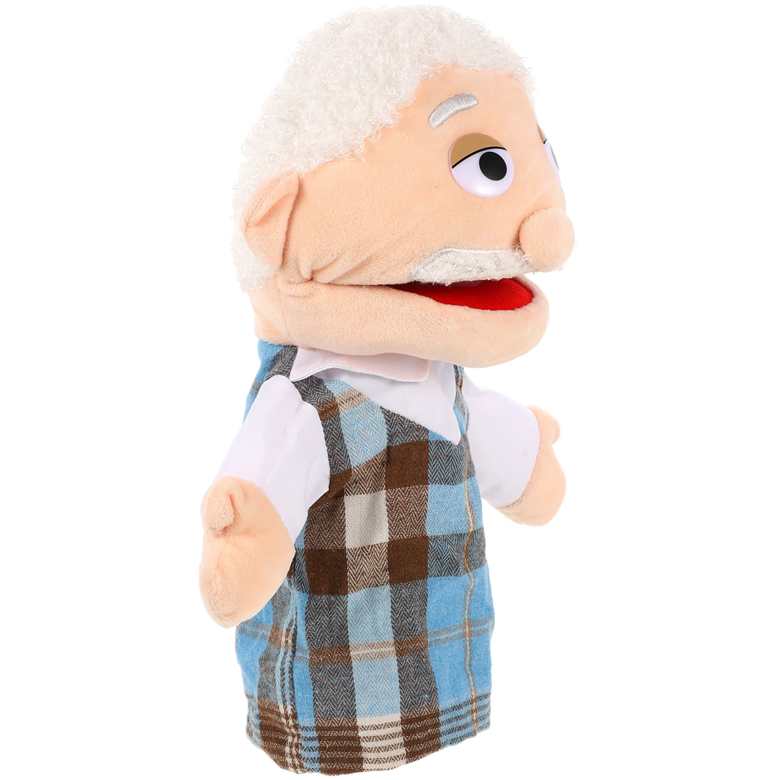 Marioneta de mano de personaje realista para contar historias DIY figura decorativa educativa para niños pequeños