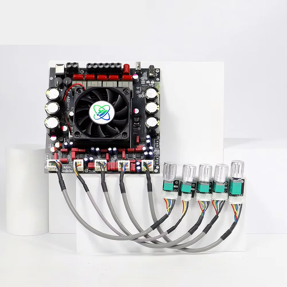 

Цифровой усилитель высокой мощности Bluetooth 2,1-канальный тяжелый бас 300 Вт * 2 + 600 Вт