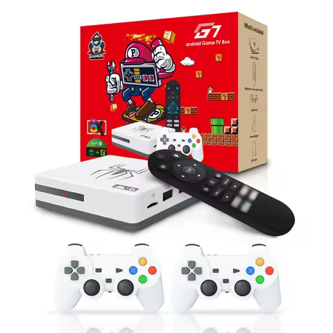 New Dual System TV Game BOX G7 8K 3D Arcade Games Player 36000+ Games 64g Retro Classic Game Consol 2.4G Wireless Controller