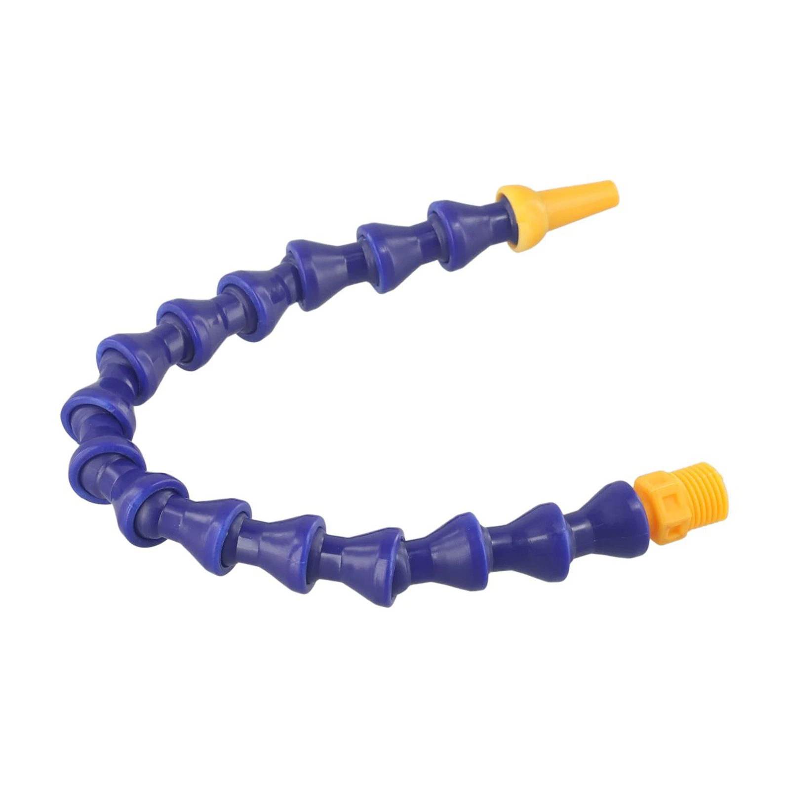 12.7mm Plastic Flexible Water Oil Coolant Tube Hose With Round Flat Double Head Nozzle 300mm For CNC Milling Lathe Cooling Pipe